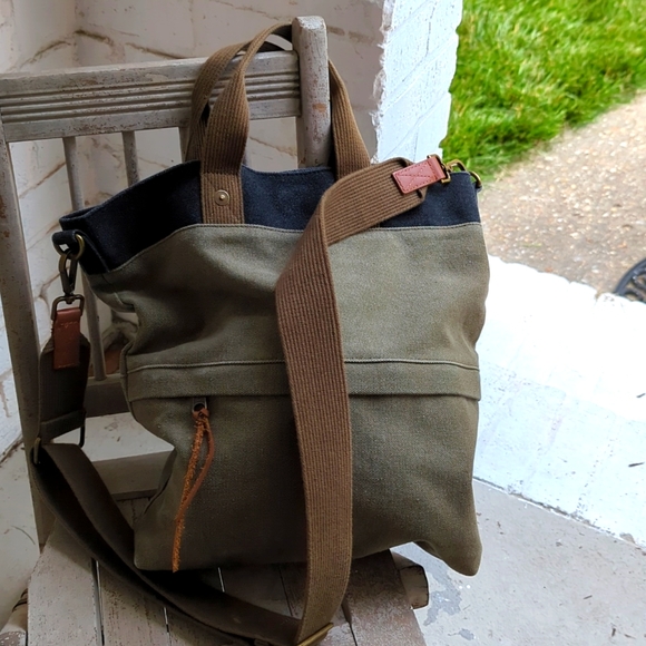 FEED Bags Feed Canvas And Leather Work Crossbody Bag Poshmark